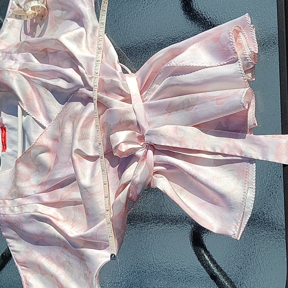 Halston III Pink Floral Pajama Set Vintage Size L - Picture 15 of 16